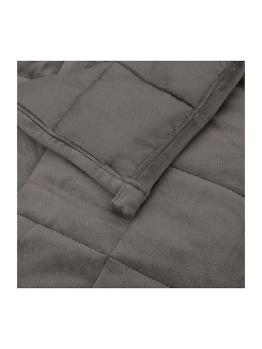 vidaXL Blanket Gravity Velvet Sofa 138x200cm Gray