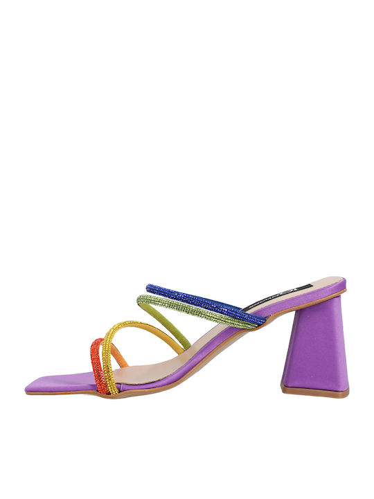 Sandals with Strass Purple