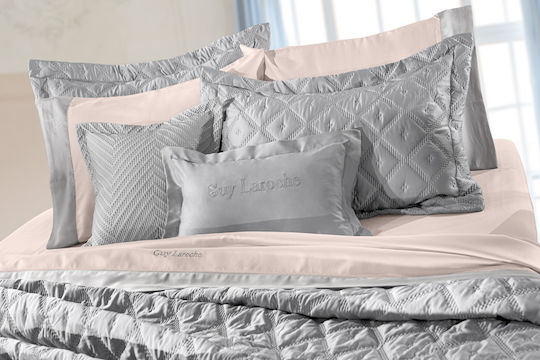 Guy Laroche Fiera Σετ Κουβερλί Υπέρδιπλο Microfiber Silver 240x250cm 3τμχ
