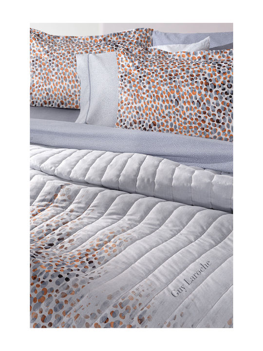 Guy Laroche Aria Coverlet Queen Size Microfiber Lavender 220x240cm