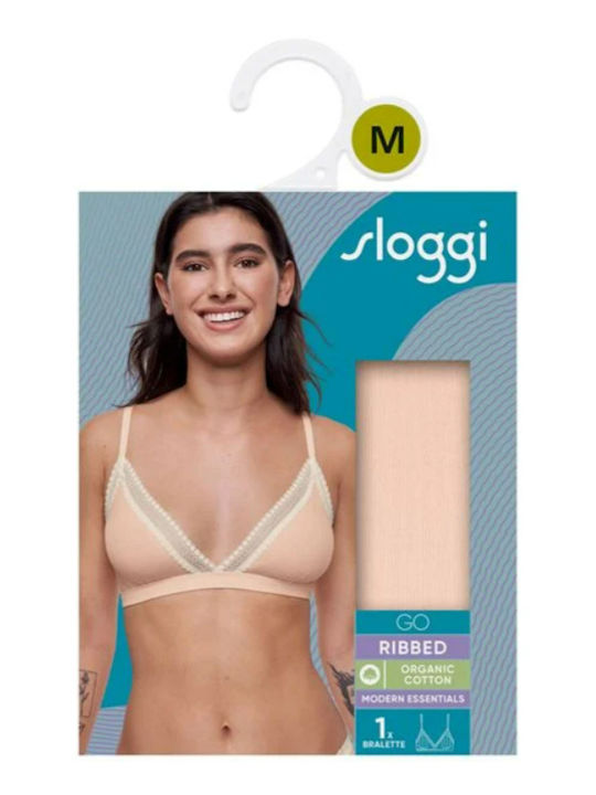 Sloggi Go Ribbed Bralette Σουτιέν Ροζ