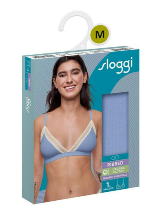 Sloggi Go Ribbed Λιλά Γυναικείο Bralette Σουτιέν