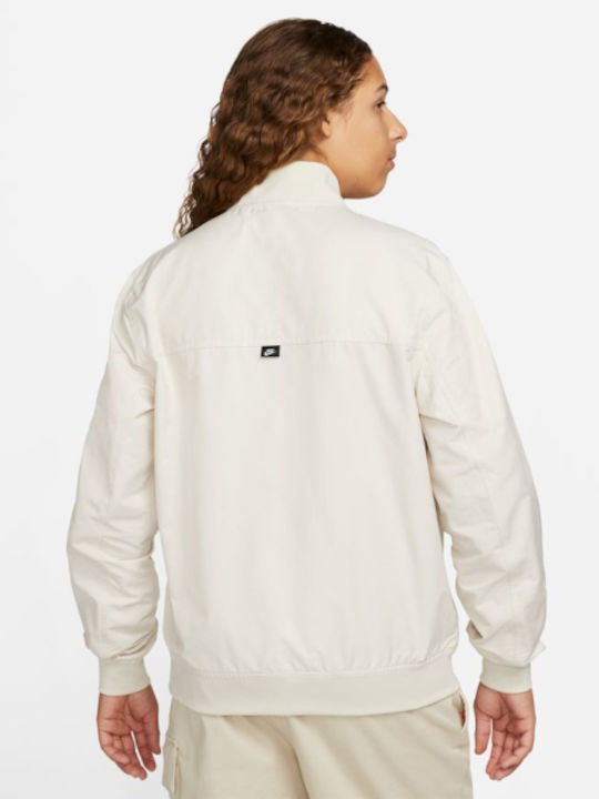 Nike Men's Sweatshirt Jacket with Pockets Beige