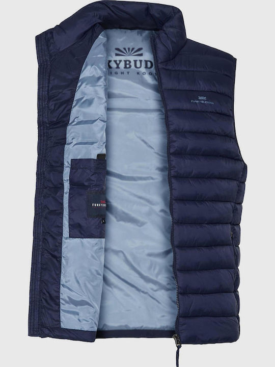 FBM007-00401 Sleeveless Jacket Puffer Navy Blue