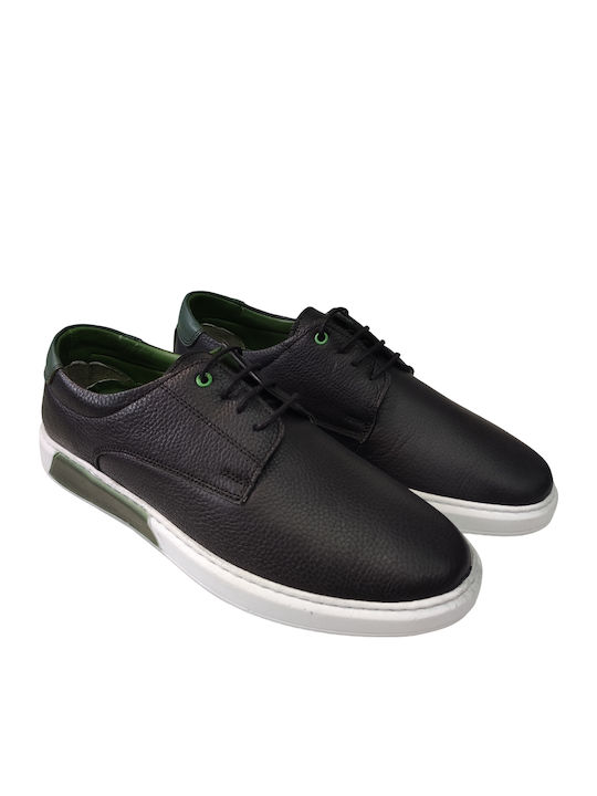 Leder Herren Freizeitschuhe Schwarz