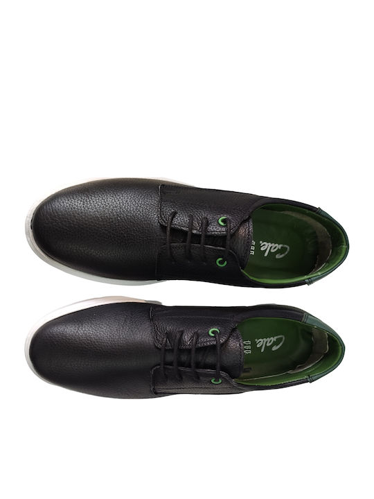 Leder Herren Freizeitschuhe Schwarz