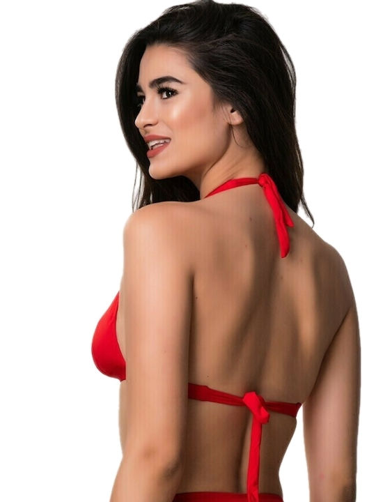 Bikini Τριγωνάκι D Cup Κόκκινο