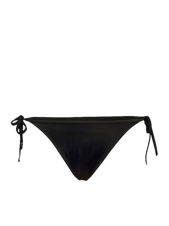 Bikini Slip with Ties Black