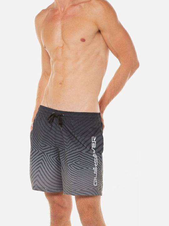 Everyday Warped Logo Herren-Bademode Kurze Hosen Grau mit Mustern