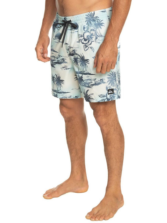 Quiksilver Everyday Mix Volley Herren Badebekleidung Shorts Hellblau Blumen