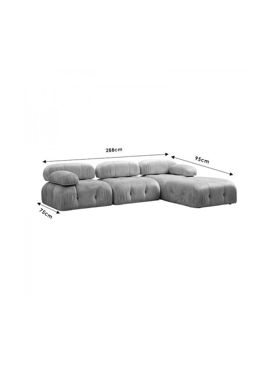 PWF-0622 Ecke Sofa mit Linker Ecke Grün 288x190cm