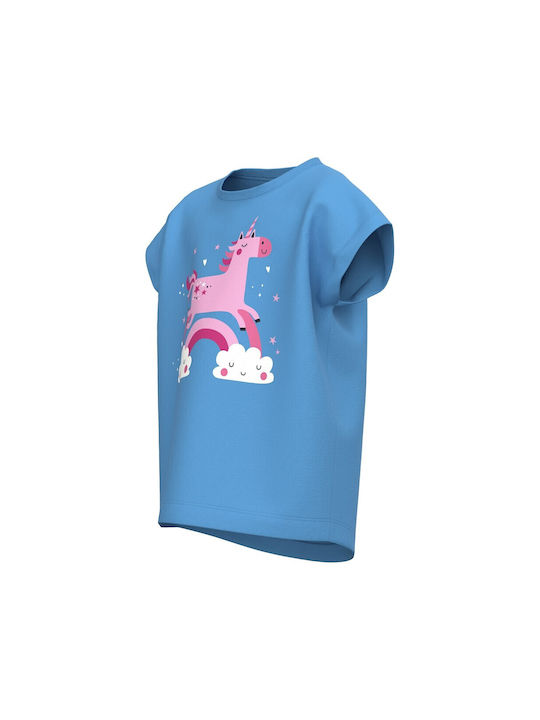 Name It Kids Blouse Short Sleeve Light Blue