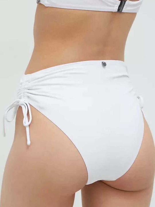 Karl Lagerfeld Bikini Slip High Waist White