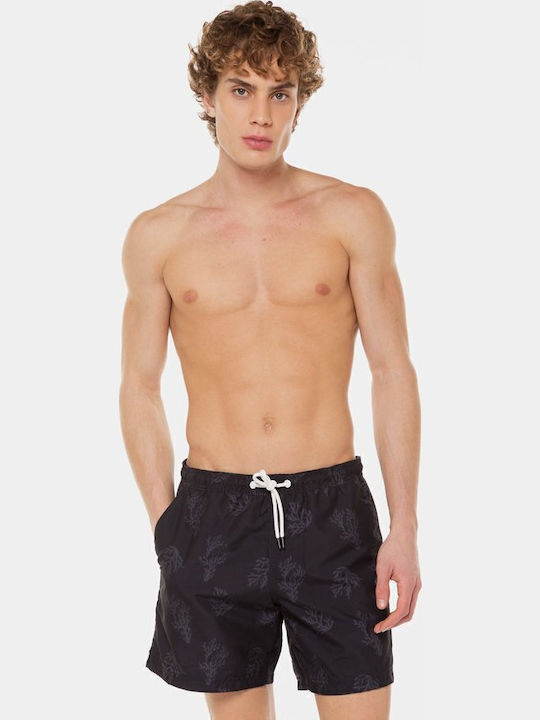 Men's Swimwear Shorts Black with Patterns