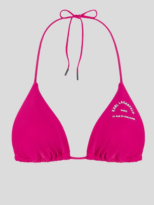 Triangle Bikini Top Berry
