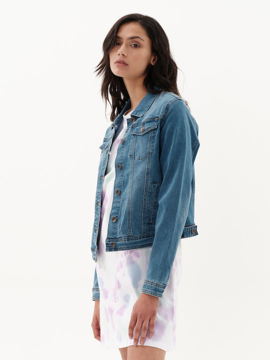231.EW18.06 Scurtă Jachetă de femei din denim Middle Blue
