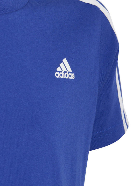 Kids' T-shirt Blue Essentials 3-Stripes