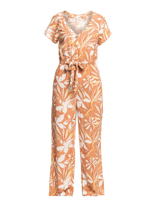 Breeze Of Sea Women's Short-sleeved One-piece Suit Orange
