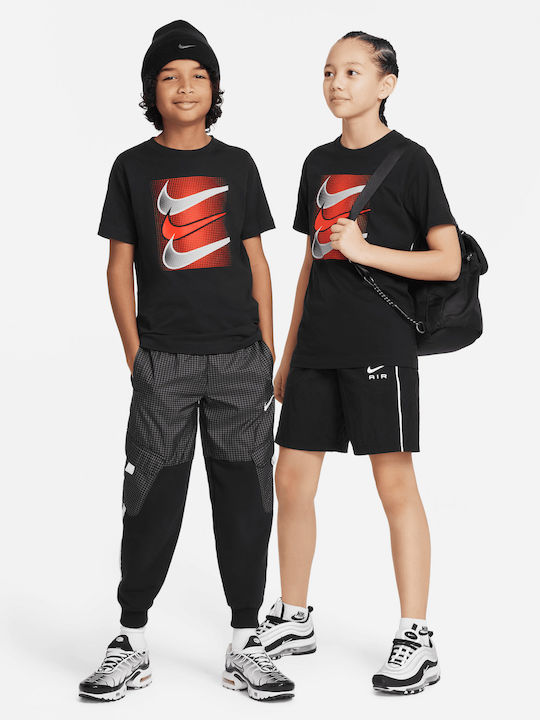 Παιδικό T-shirt Μαύρο SPORTSWEAR