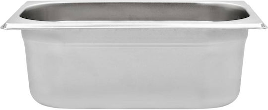 vidaXL Σκεύος Gastronorm Ανοξείδωτο GN1/4 με Βάθος 100mm 8τμχ