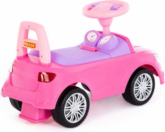 Polesie Baby Push Walker Car Ride On With Sounds 84491 Pink