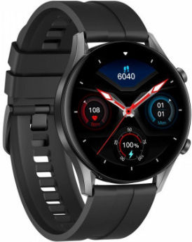 Oromed Fit 7 Pro 46mm Αδιάβροχο Smartwatch με Παλμογράφο (Μαύρο)