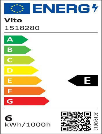 Vito LED Bulb 6W for Socket E14 and Shape G45 Warm White 624lm