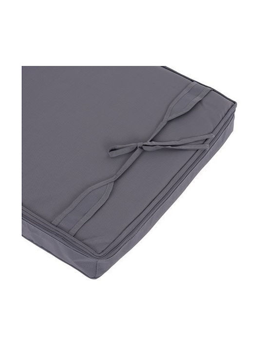 HomeMarkt Sunbed Cushion with Backrest Sifnos Grey 194x70cm