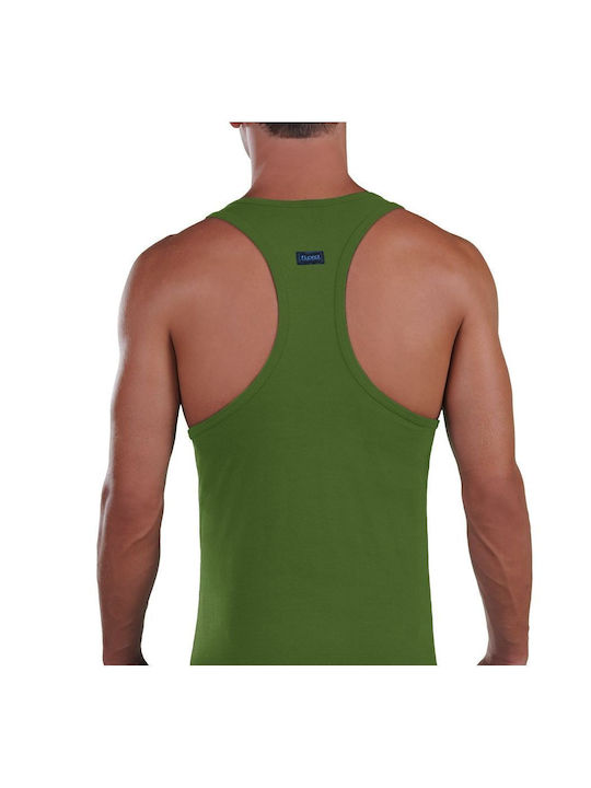 Lord Men's Sports Bra, elastische Baumwolle, Farbe Grün