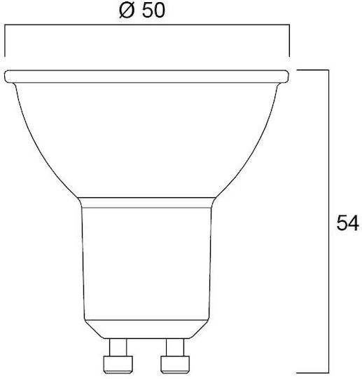 Sylvania Λάμπα LED 4.2W για Ντουί GU10 Ψυχρό Λευκό 345lm