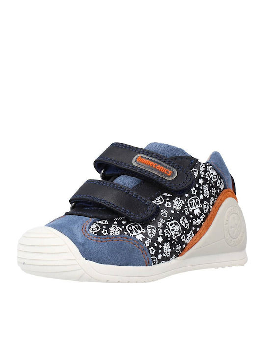 Anatomical Suede Kids Boots with Velcro Multicolored