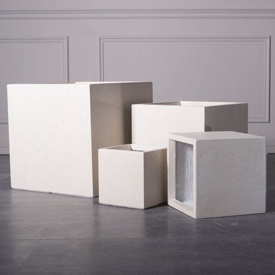 Supergreens Rocky Саксия Керамика Сив 50x50x50εκ.