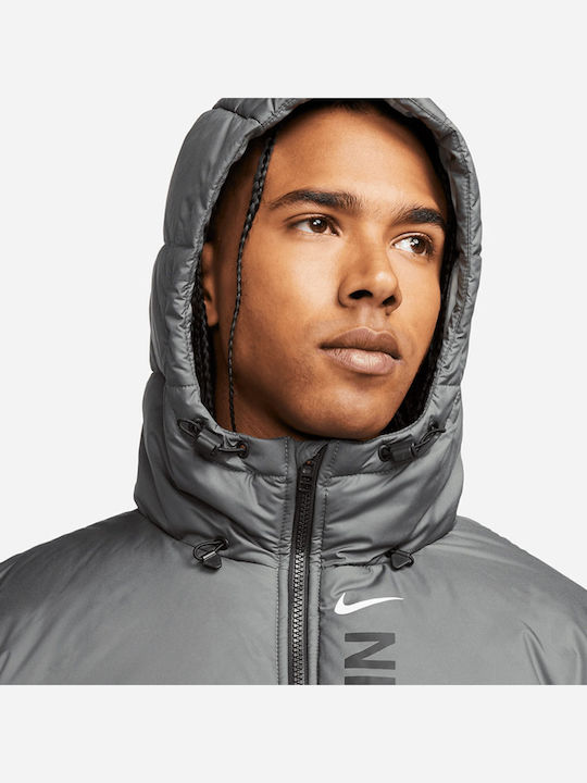 Winter Jacket Puffer Waterproof Gray
