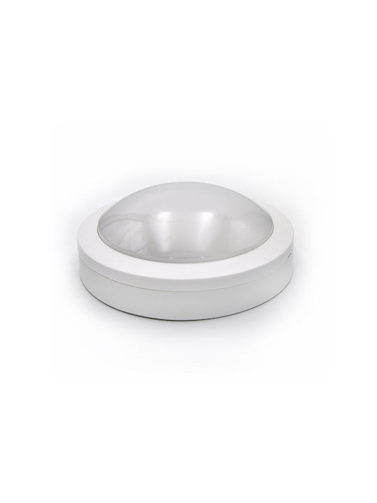 Adeleq Outdoor Ceiling Flush Mount with Integrated LED in White Color 3-9170120