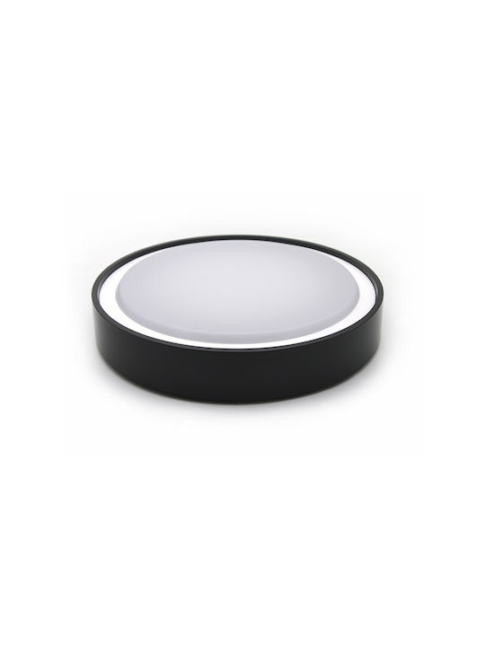 Adeleq Outdoor Ceiling Flush Mount with Integrated LED in Black Color 21-01511