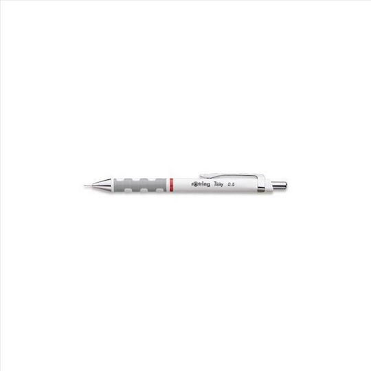 Rotring Tikky Μηχανικό Μολύβι Σχεδίου Μεταλλικό 0.5mm με Γόμα 1τμχ Λευκό