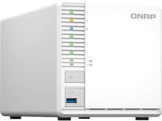 QNap TS-364-8G NAS Turm mit 3 Steckplätzen für HDD/SSD