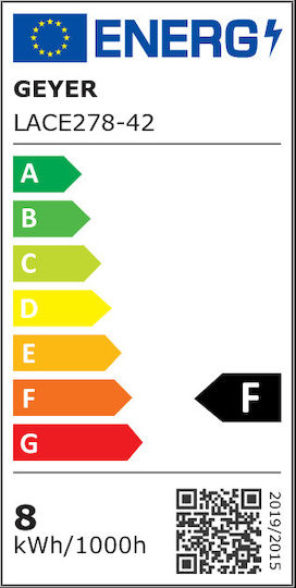 Geyer Λάμπα LED 8W για Ντουί E27 και Σχήμα A60 Φυσικό Λευκό 660lm