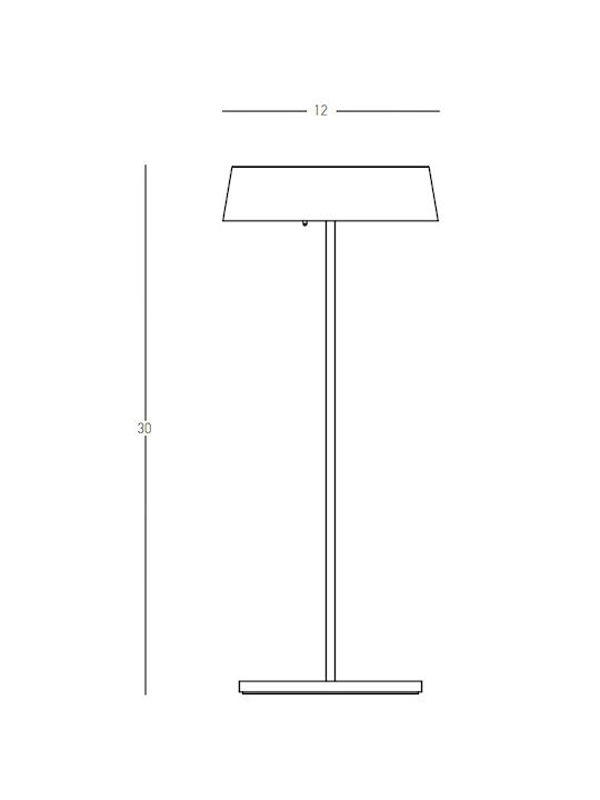 Zambelis Lights Επιτραπέζιo Φωτιστικό LED 2.2W 30x12cm Zambelis Lights Επιτραπέζιo Φωτιστικό LED 2.2W 30x12cm