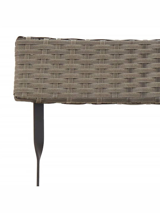 Outdoor Chair Rattan Grey 2pcs 40x45x79cm
