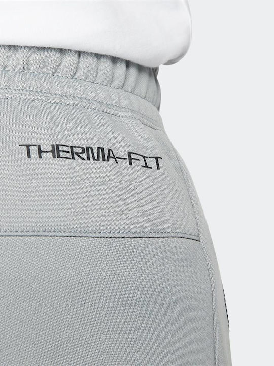 Sweatpants Glossy with Elastic Gray