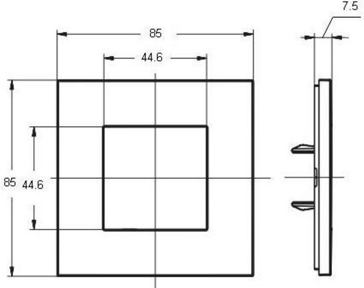 Abb Zenit Switch Frame 1 Position Vertical Installation in Gold Color 702792