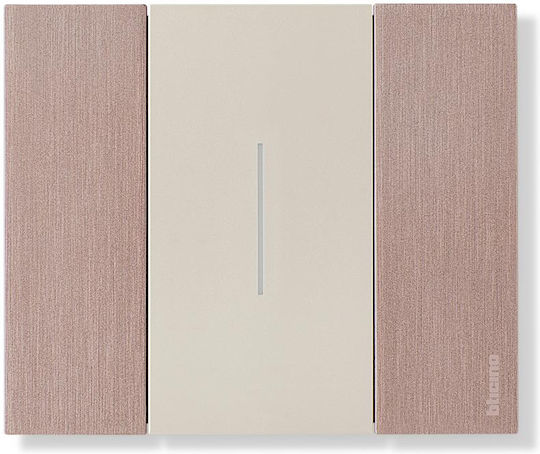 Legrand Living Now Рамка на превключвател 1 позиция Вертикално поставяне в мед цвят KA4802ZM