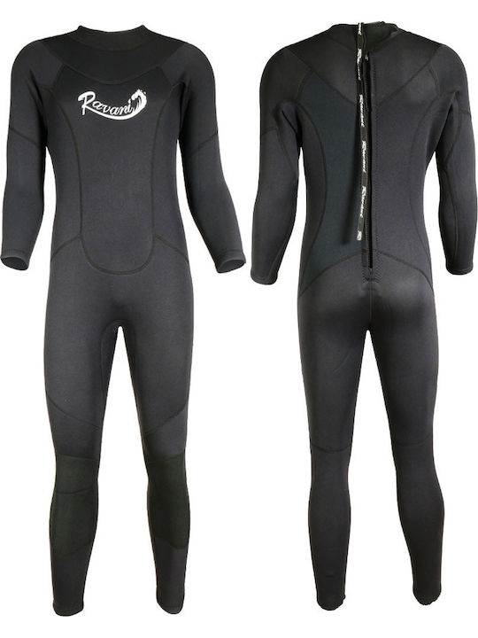 XDive Ravani Jumpsuit Wetsuit Double Lined with Zip Black 3mm