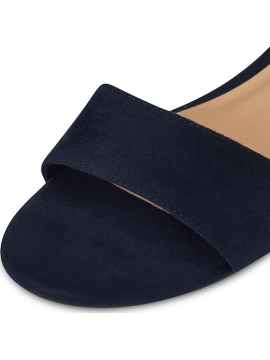Stoff Sandalen Marineblau