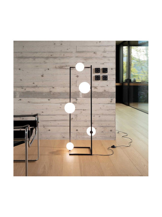 Ideal Lux Angolo Φωτιστικό Δαπέδου Υ118xΜ30εκ. με Ντουί για Λαμπτήρα G9 Μαύρο