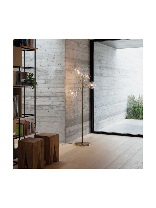 Ideal Lux Equinoxe Φωτιστικό Δαπέδου Υ166εκ. Χρυσό