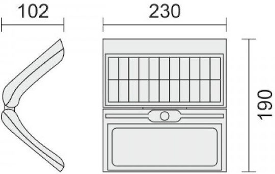 Spot Light Wall Mounted Solar Light 60W Cold White 6000K with Motion Sensor and Photocell IP44