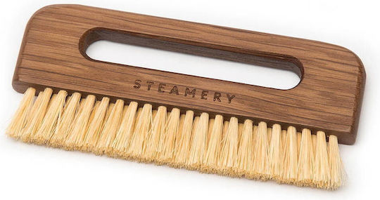 Steamery Mini 613 Ξύλινη Βούρτσα Καθαρισμού με Λαβή για Ρούχα Καφέ
