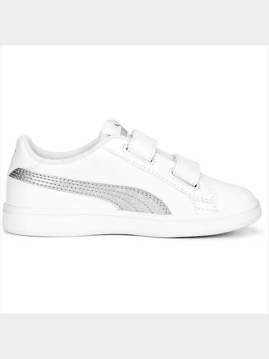 Puma Kids Sneakers Smash V2 with Scratch White / Silver